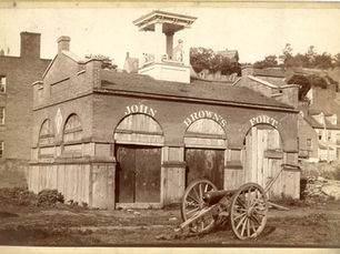 An old photograph showing John Brown's Fort