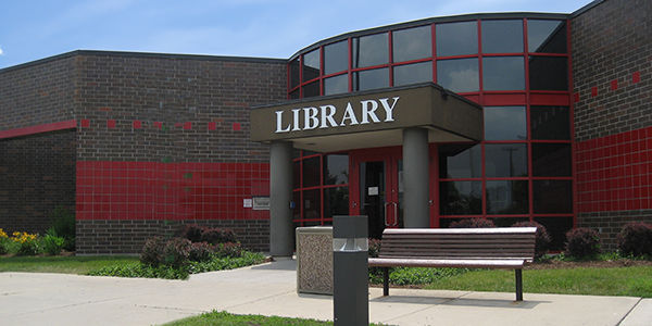 Exterior view of the Dupont Branch showing the front entrance.