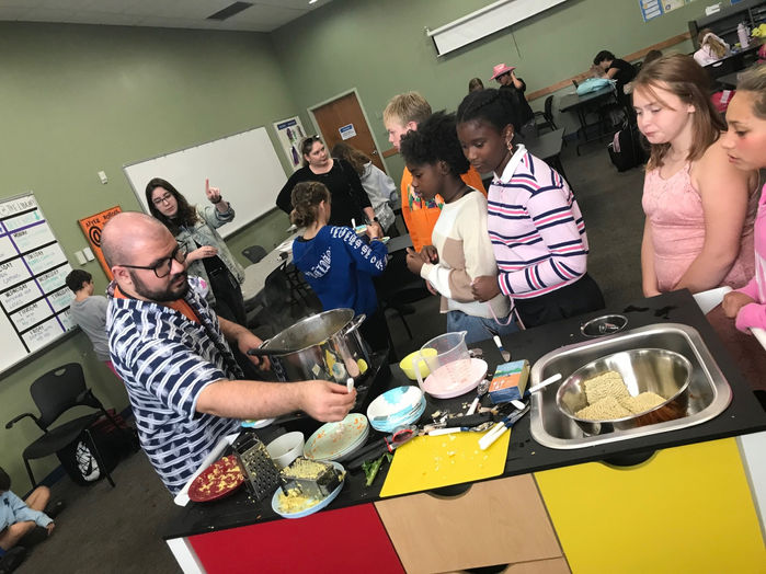 Charlie Cart healthy food choices through cooking