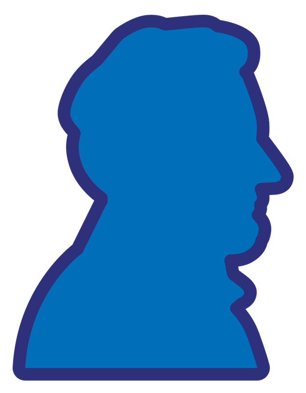 Abraham Lincoln silhouette icon